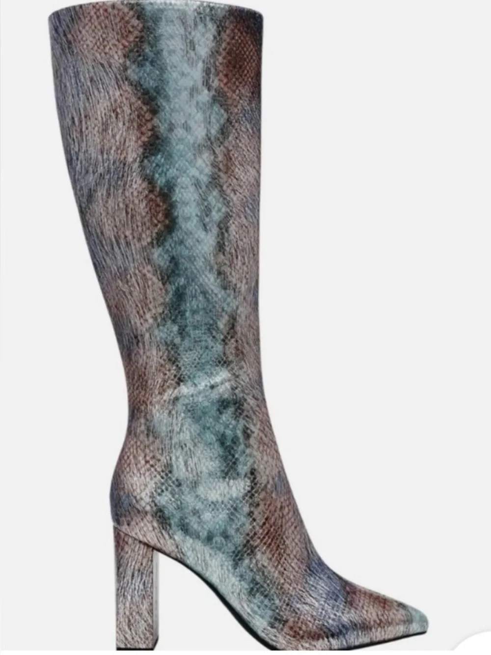 New Wild Pair Islah Snake-Print Knee High Boot